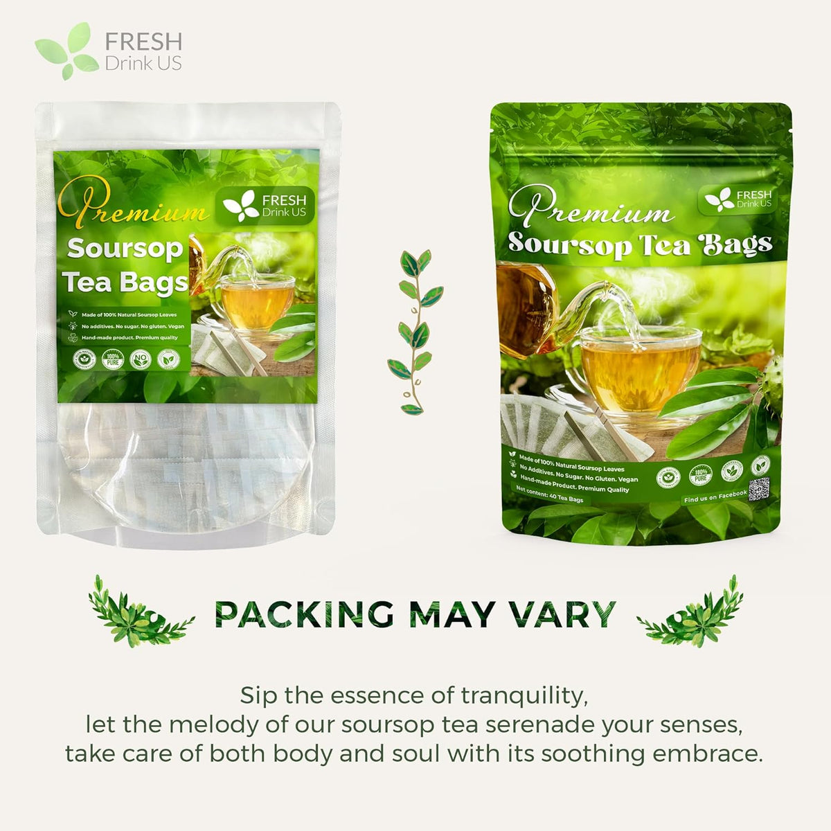 Premium Soursop Leaves Tea Bags