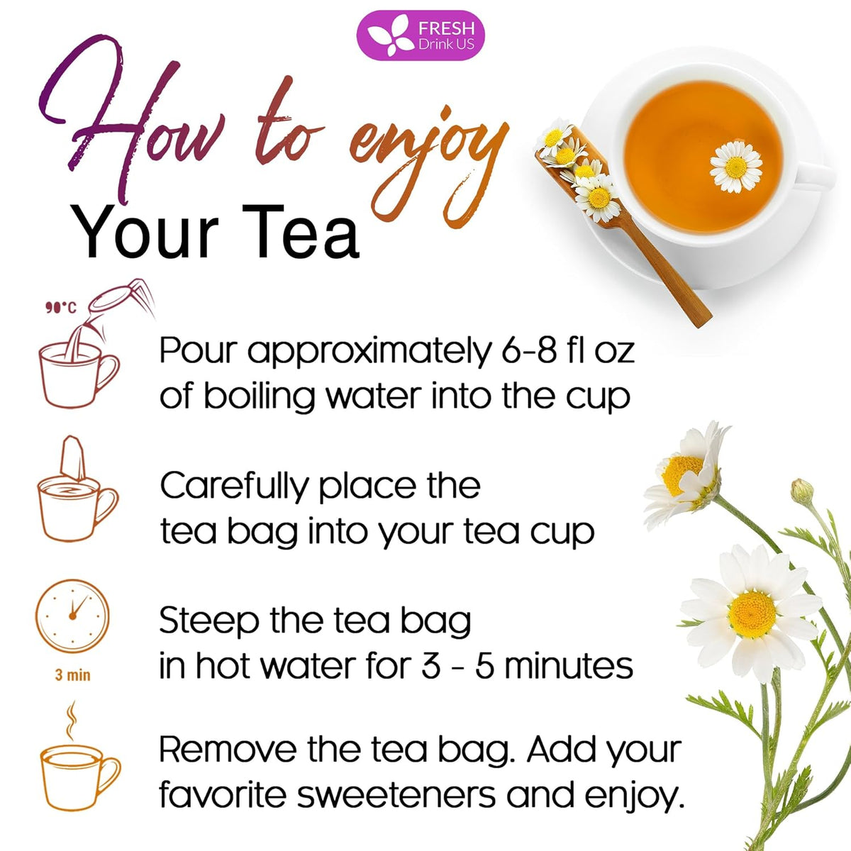 Premium Chamomile Lavender Tea Bags