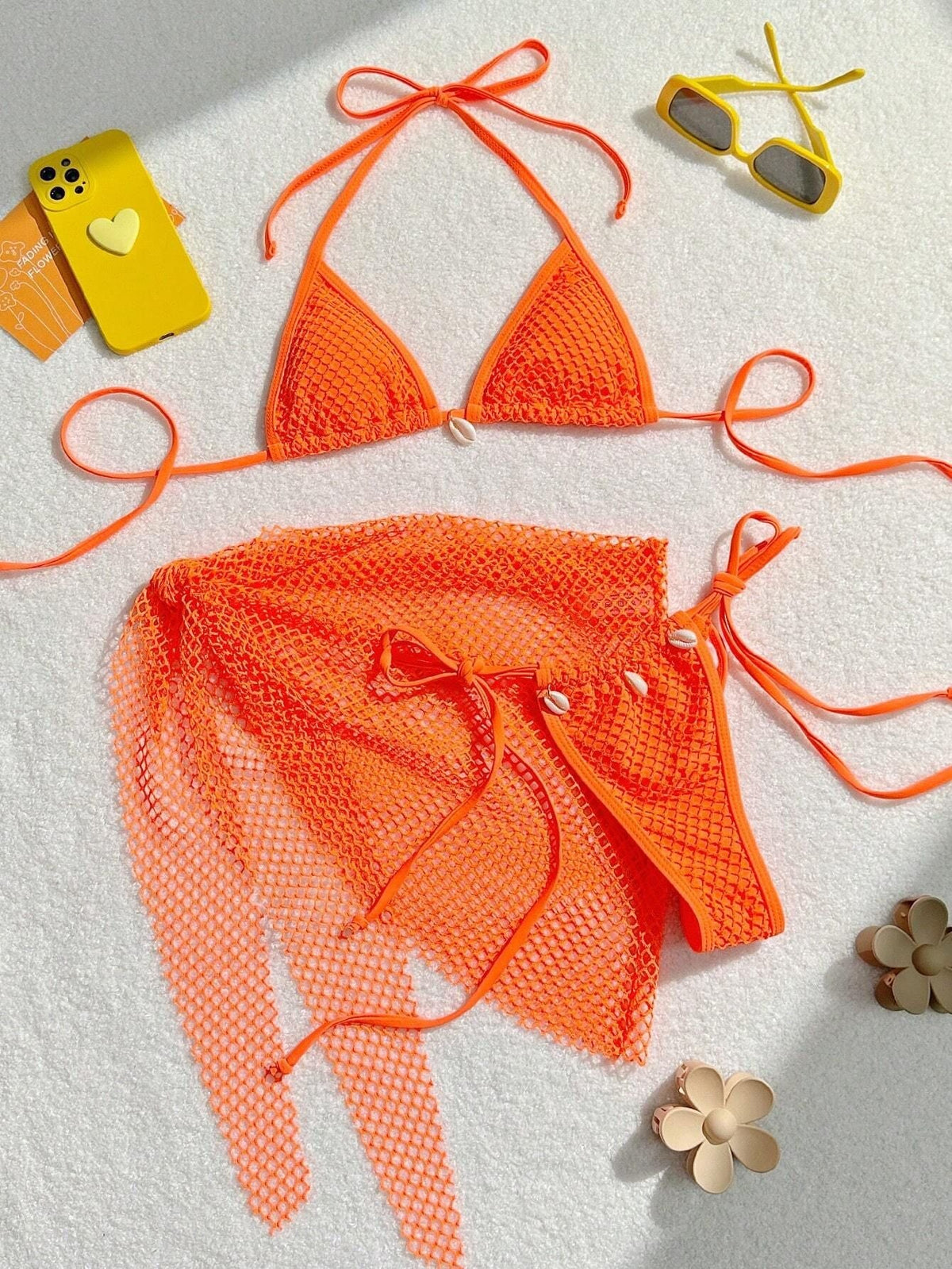 Three Piece Set Split Bikini Swimsuit for Women