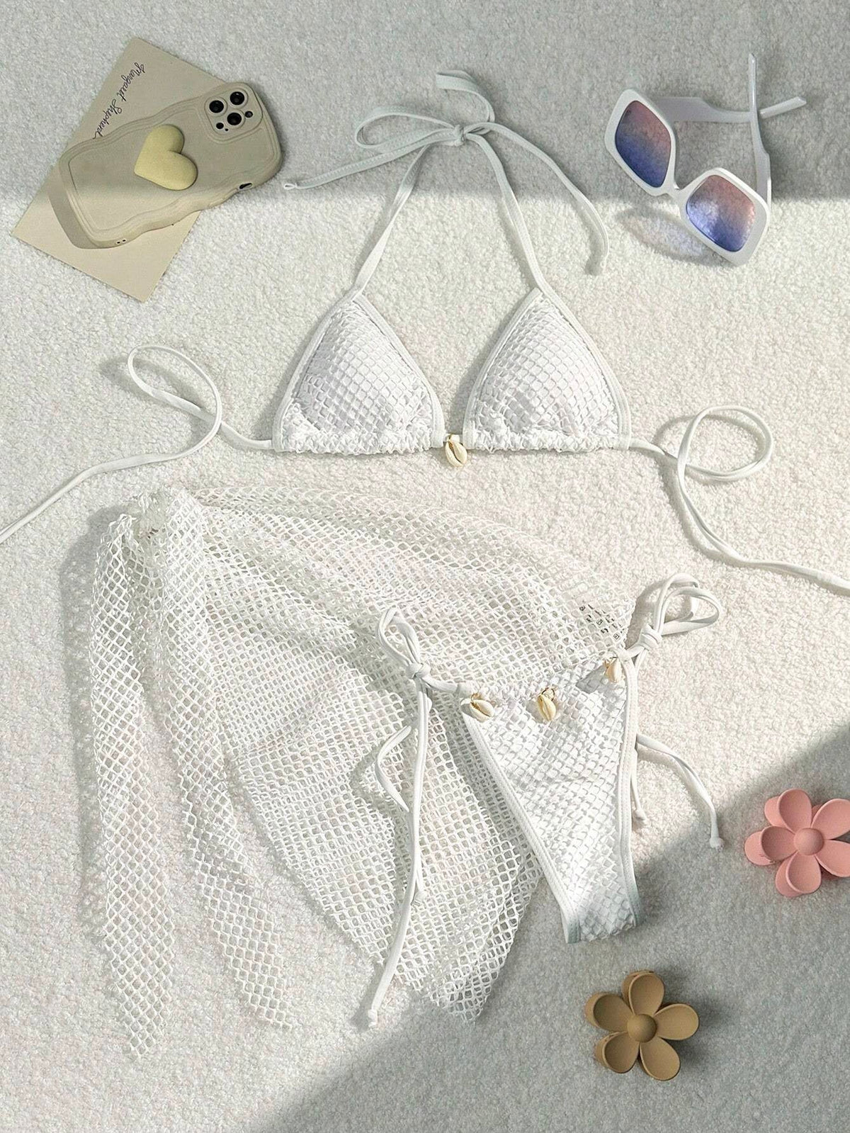 Three Piece Set Split Bikini Swimsuit for Women