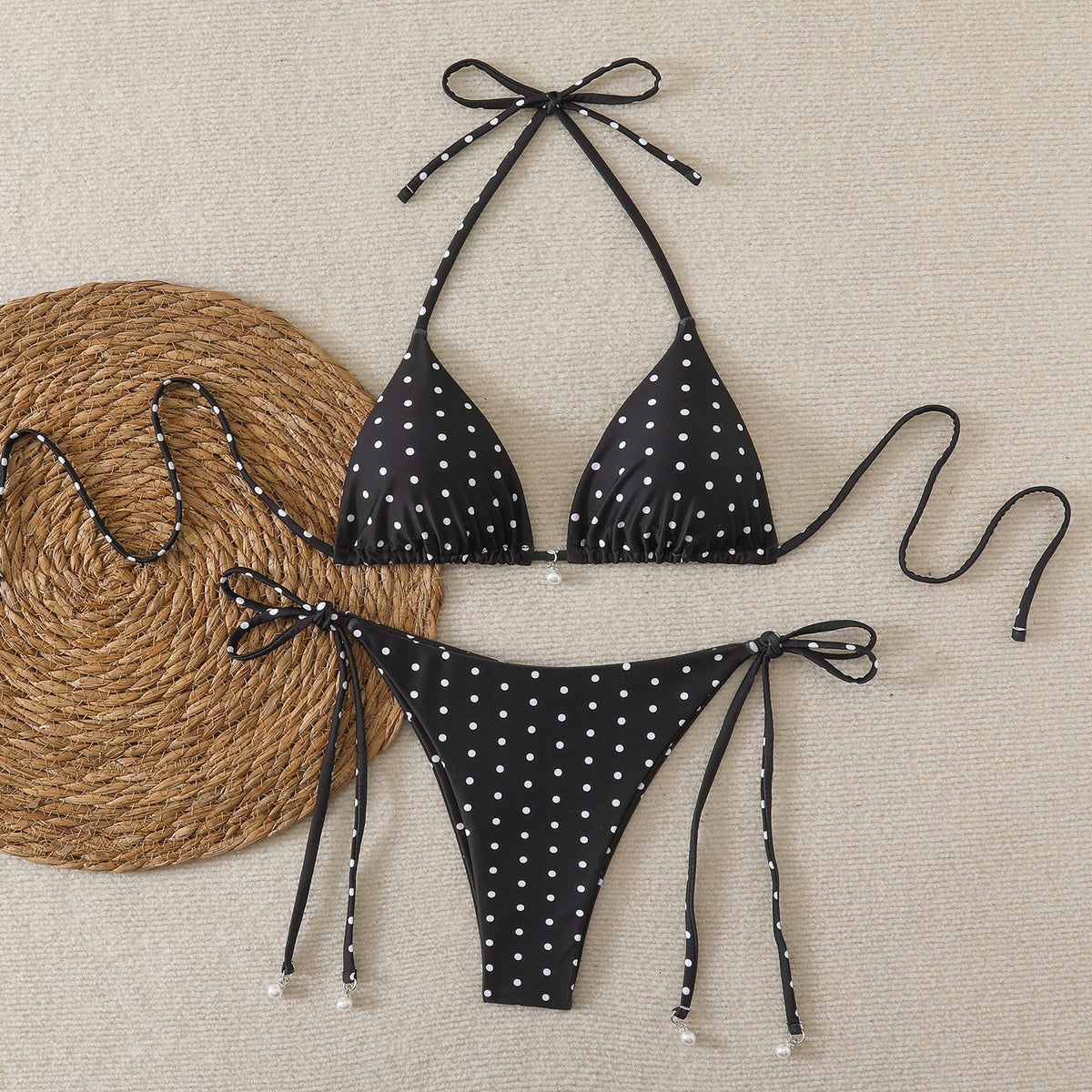 Multicolor Polka Dot Bikini Swimwear