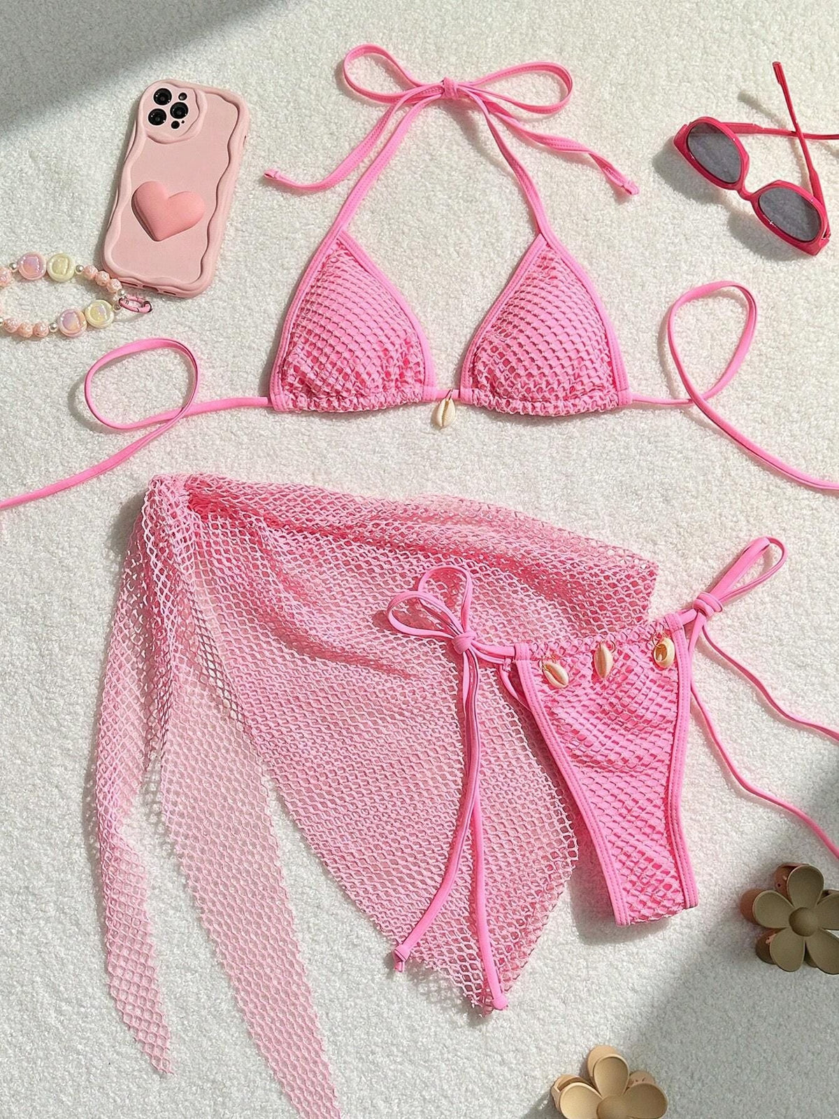 Three Piece Set Split Bikini Swimsuit for Women