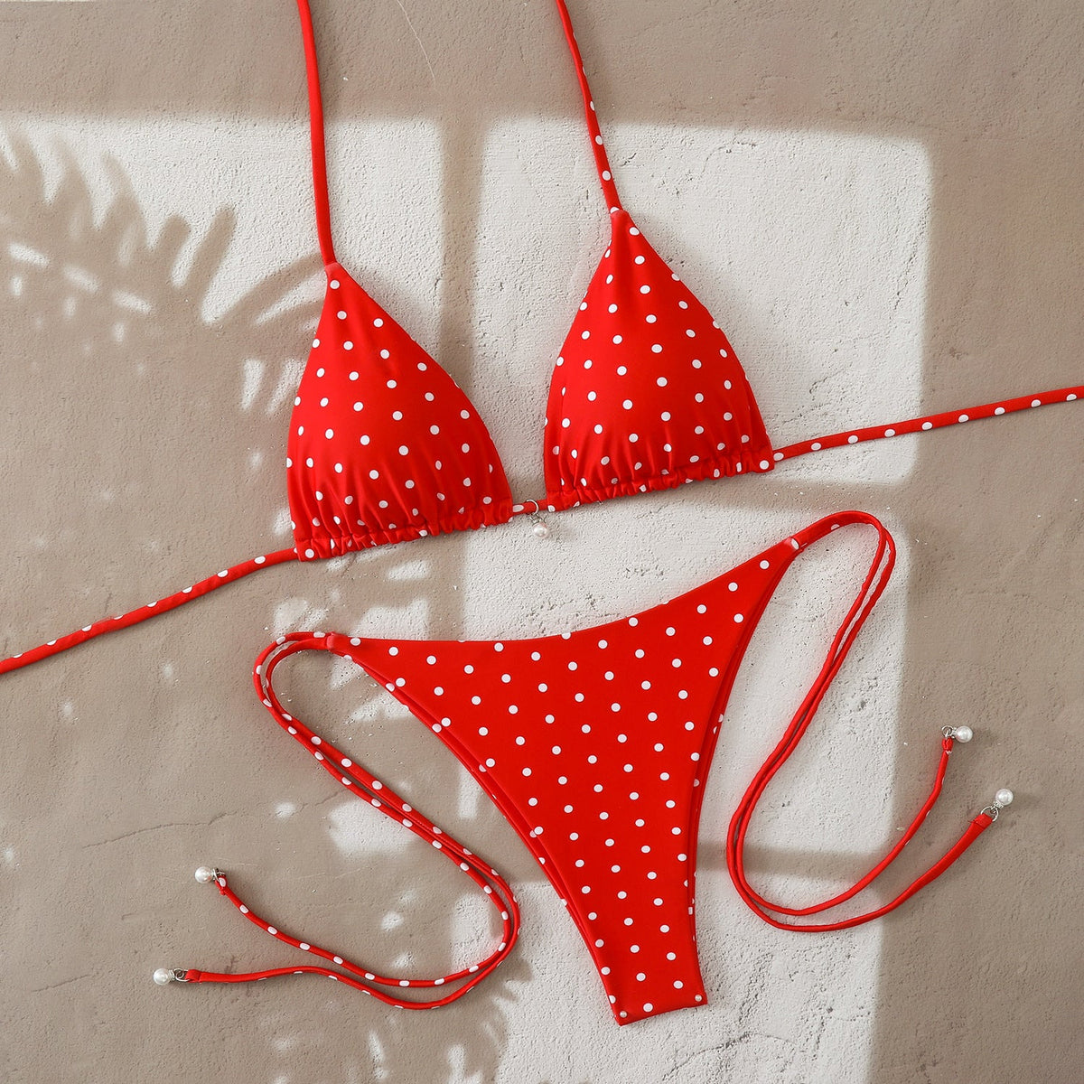 Multicolor Polka Dot Bikini Swimwear