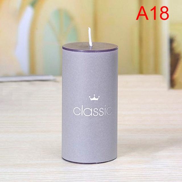 Scented Candle Candles For Home Scented 100 Hour Long Lasting Aromatherapy Candle Highly Scented & Soy Jar Candle Gift Lavender Classic Cylindrical Birthday Romantic Small Candle Wedding Western Food Candlestick Column Wax