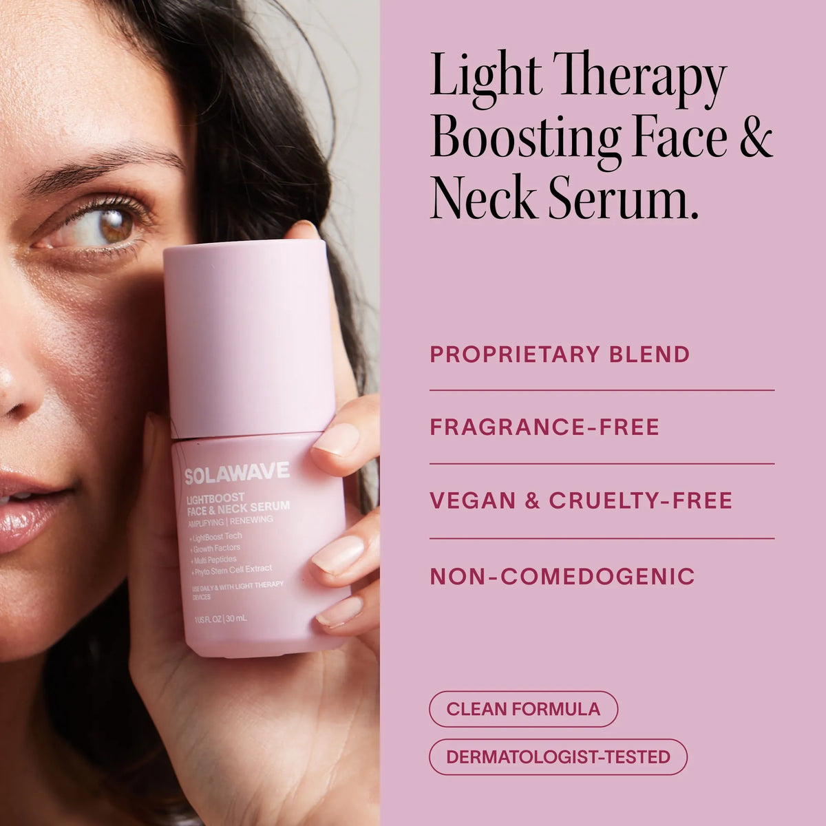 Light Therapy Boosting Face & Neck Serum - Elevate
