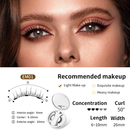 Magnetic False Eyelashes Set with Applicator - Elevate