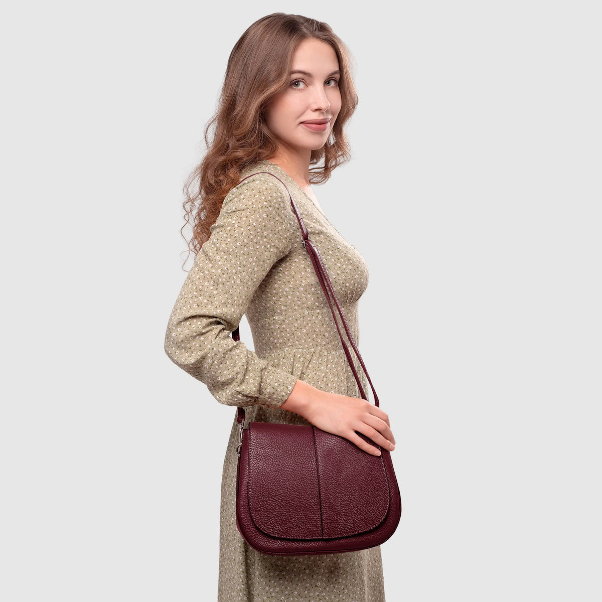 Italian Full-Grain Leather Shoulder Bag | Terni